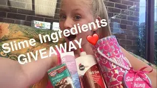 GIVEAWAY IS NOW CLOSED❤️SLIME INGREDIENTS AND LUSH ❤️CLOSED PLEASE DO NOT ENTER CLOSED  !❤️