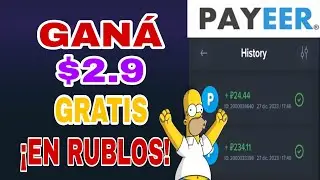 GANA 258.55 RUBLOS ($2.9 USD) 😱SIN INVERTIR GANA DINERO GRATIS 2023 💰