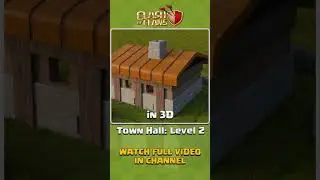 Town Hall 2 in game vs 3D Realistic Clash of Сlans #clashofclans3d
