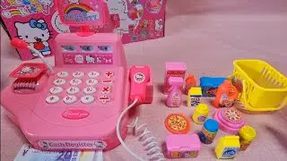 7 Minutes Satisfying with Unboxing Hello Kitty Cash Register & Groceries Set Toy ASMR No talking