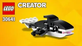 LEGO Whale (30641) from Creator 3in1 Panda Bear Step-by-Step Building Instructions @TopBrickBuilder