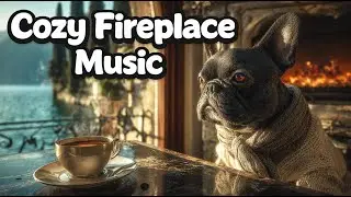 Cozy Fireplace Music 🔥☕ Lake Como Villa Coffee Jazz for Slow Sundays & Clear Thoughts
