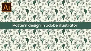 Pattern design in adobe illustrator | Adobe illustrator Tutorial