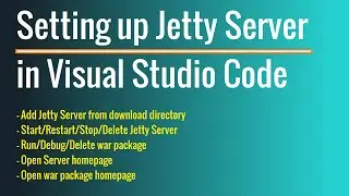 Setting up Jetty Server in Visual Studio Code | War deployment