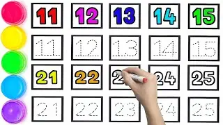 Dotted Numbers 123 for Kids | Learn How to Read Numbers for Children - Ks Art