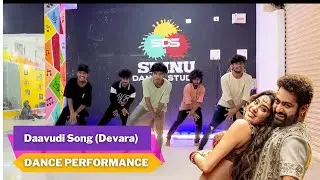 Daavudi Dance Performance | Jr NTR Devara Song | Powerful Mass Steps | Srinu Dance Studio