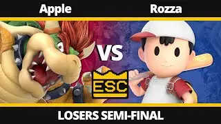 ESC 49 -EX- Losers Semi-Final - Apple (Bowser) Vs. Rozza (Ness) - SSBU UK Local Tournament