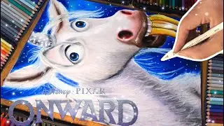 DIBUJO EL UNICORNIO DE UNIDOS ONWARD POSTER(DISNEY PIXAR)HOW TO DRAW UNICORN ONWARD