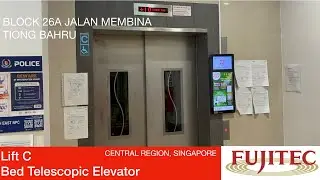 HDB Block 26A Jalan Membina (Tiong Bahru) || Fujitec Bed-Telescopic Elevator (Lift C)
