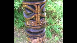 Marquesan tiki carving