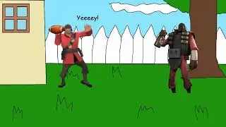 TF2 Demoman deflates TF2 Soldier's ball