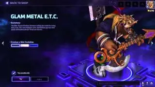 HOTS - Skin Preview - Glam Metal ETC and Hellhammer Thrall