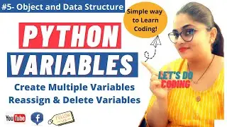 Python Variables | Multiple Variable in Python | Reassigning Variable n Delete | Python Tutorials #5