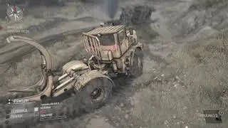 MudRunner ч4#поездка на Камазе с привлечением УАЗ и К 700