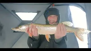Подледная рыбалка на водохранилище Кинзуа