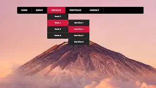 Pure CSS Dropdown Menu Hover Effect | HTML Website Tutorials