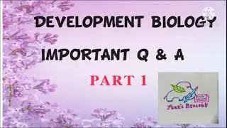 #KSET#CSIR NET# GATE#PGTRB ZOOLOGY #DEVELOPMENT BIOLOGY IMPORTANT QUESTION & ANSWERS #PART 1