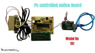 PC CONTROLLED NOTICE BOARD //Engineering / electrical / electronic / diploma /project