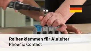 Anschluss eines Aluminiumleiters an Reihenklemmen von UBAL