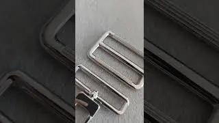 41mm silver polished stainless steel triglide buckle & swivel snap hook #carosung #bagaccessories