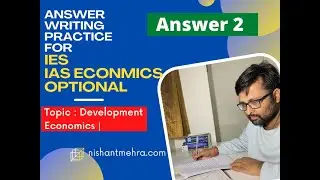 Gender sensitive human development index | Answer Writing Practice | IES / IAS Economics Optional -2