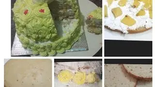 Pineapple 2 tiyar cake recipe 🎂 without oven,cake tin, tools| how to make pineapple 2 layer cake 🎂