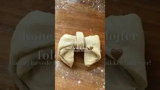 Kanelsnegle sl&oslash;jfer foldeteknik (min dej h&aelig;vede for meget) #kanelsnegle #hjemmebag #julebag