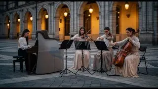Whispers Of Piano And Strings Drift Through Night &ndash; A Quiet Coffee Moment For Soft Reflection