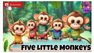 Five Little Monkeys Jumping On The Bed | Children Nursery Rhyme | Kiddopia Kids Songs #toddlers #kid