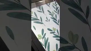 Olive branches surface pattern design  #shorts #pattern #natureinspired
