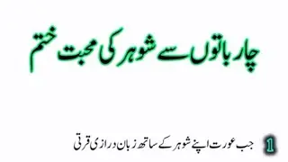 Light of Awareness is live!چار باتوں سے شوہر کی محبت ختم ہو جاتا ہے