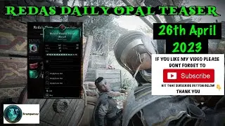 REDAS DAILY OPAL TEASER BLESSED WARRIOR HOOD ROYAL 26/4/2023 ACValhalla