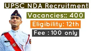 UPSC NDA Recruitment 2021 | NDA | Naval
