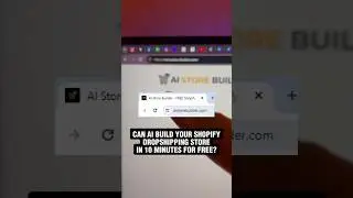 Build your shopify store using AI.#AIStoreBuilder #Dropshipping #AI #AITools #Ecommerce #OnlineStore
