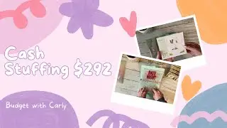 Cash Stuffing $292 | Paycheck & Completed Savings Challenges Stuffing | #cashstuffing #sinkingfunds