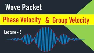 lecture -5 | wave packet | phase velocity | group velocity | quantum mechanics 