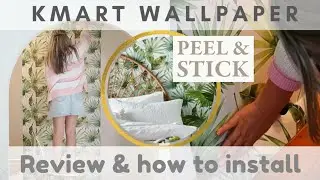 KMART Wallpaper Self Adhesive Review How To Install Peel & Stick Budget Makeover