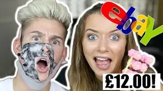 TESTING EBAY BEAUTY PRODUCTS ON MY BOYFRIEND! *FAIL* FT LEE HINCHCLIFFE