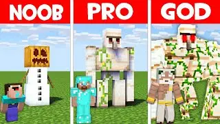 IRON GOLEM EVOLUTION in MINECRAFT! Minecraft - NOOB vs PRO vs GOD