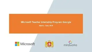Microsoft Teacher Internship Program Georgia 2019