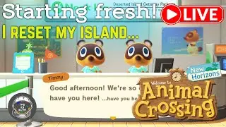 I reset my island - starting fresh | Animal Crossing New Horizons
