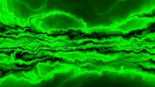 Green Plasma Wave Relaxing Background Seamless Loop 4K UHD Abstract TV Screen Visual