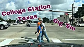 College Station, TX - Driving On 6 - Gig Em