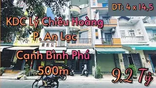 ▶️ Khu d&acirc;n cư L&yacute; Chi&ecirc;u Ho&agrave;ng, P. An Lạc. Gi&aacute;p ranh B&igrave;nh Ph&uacute; Quận 6. Nh&agrave; 4x14,5. Chỉ nhỉnh 9🧄 