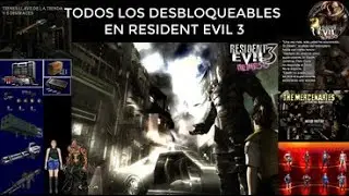 TODOS LOS DESBLOQUEABLES EN RE3