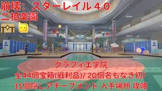 【崩壊：スターレイル 4.0】「二相楽園」「グラフィエ学院」全44個宝箱(戦利品)/ 20個名もなき初/ 11個隠しアチーブメント 入手場所 攻略 【Honkai: Star Rail】