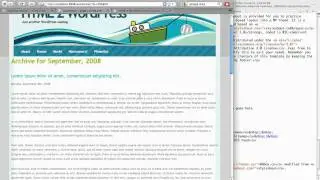 WordPress Tutorial: Customizing Containers 3/6 [HTML2WP screencast]