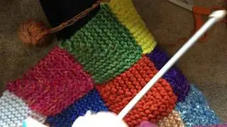 Вязание квадратов со скошенными краями для Синди ~ DancesWithPitBulls ~