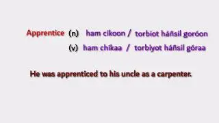 What_is_the_meaning_of ' Apprentice ' In Rohingya (English to Rohingya words)