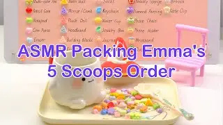 【Litebord Lucky Scoops】ASMR Packing Emma's 5 Scoops Order.